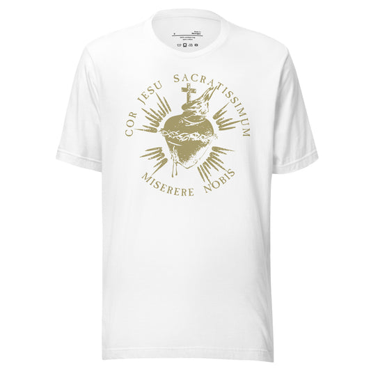 Sacred Heart Gold Unisex T-shirt